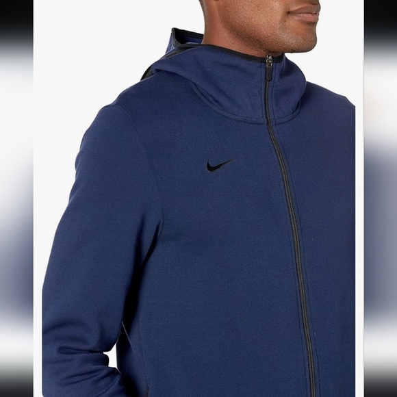 Nike Dry Showtime Fleece Blue Full-Zip Hoodie - XL - Picture 2 of 10